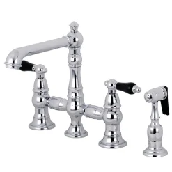 Sale KS727XPKLBS-P Duchess Bridge Kitchen Faucet with Brass Sprayer Bridge Faucets
