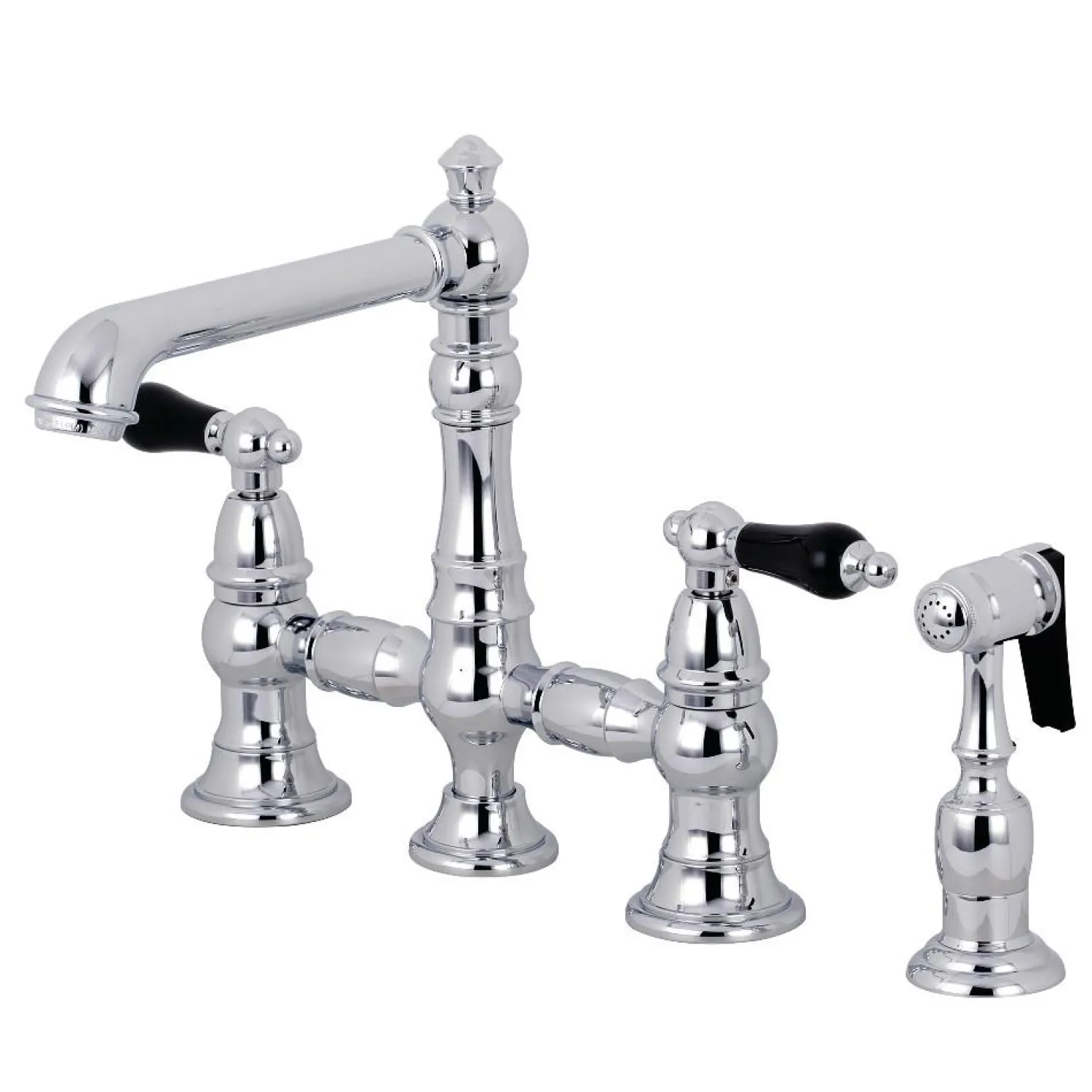 Sale KS727XPKLBS-P Duchess Bridge Kitchen Faucet with Brass Sprayer Bridge Faucets