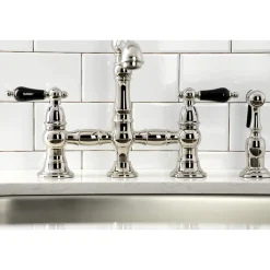 Sale KS727XPKLBS-P Duchess Bridge Kitchen Faucet with Brass Sprayer Bridge Faucets