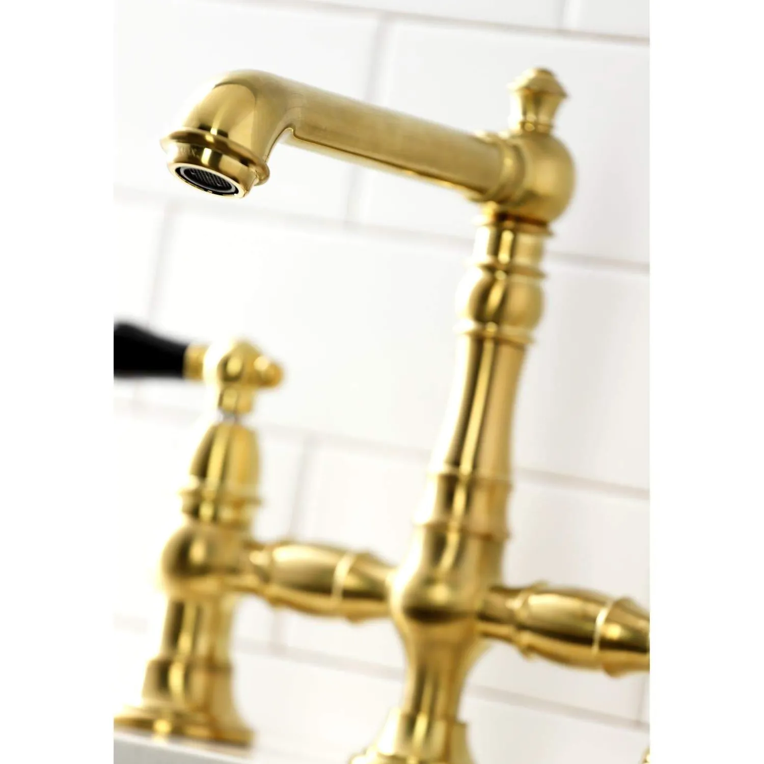 Sale KS727XPKLBS-P Duchess Bridge Kitchen Faucet with Brass Sprayer Bridge Faucets