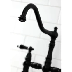 Discount KS327XPKLBS-P Duchess Bridge Kitchen Faucet with Brass Sprayer Bridge Faucets
