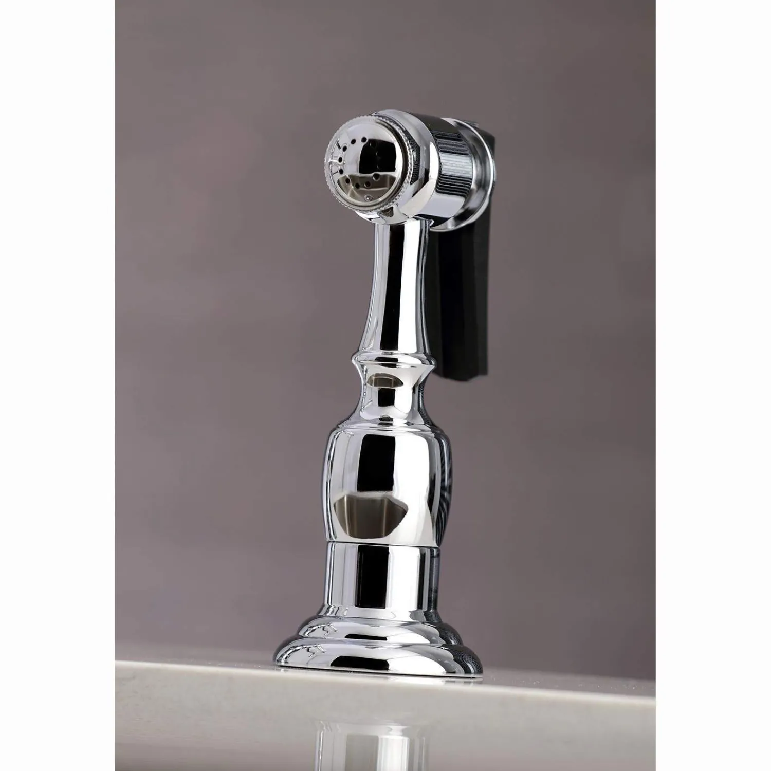 Discount KS327XPKLBS-P Duchess Bridge Kitchen Faucet with Brass Sprayer Bridge Faucets