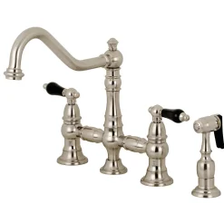 Discount KS327XPKLBS-P Duchess Bridge Kitchen Faucet with Brass Sprayer Bridge Faucets