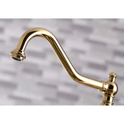 Discount KS327XPKLBS-P Duchess Bridge Kitchen Faucet with Brass Sprayer Bridge Faucets
