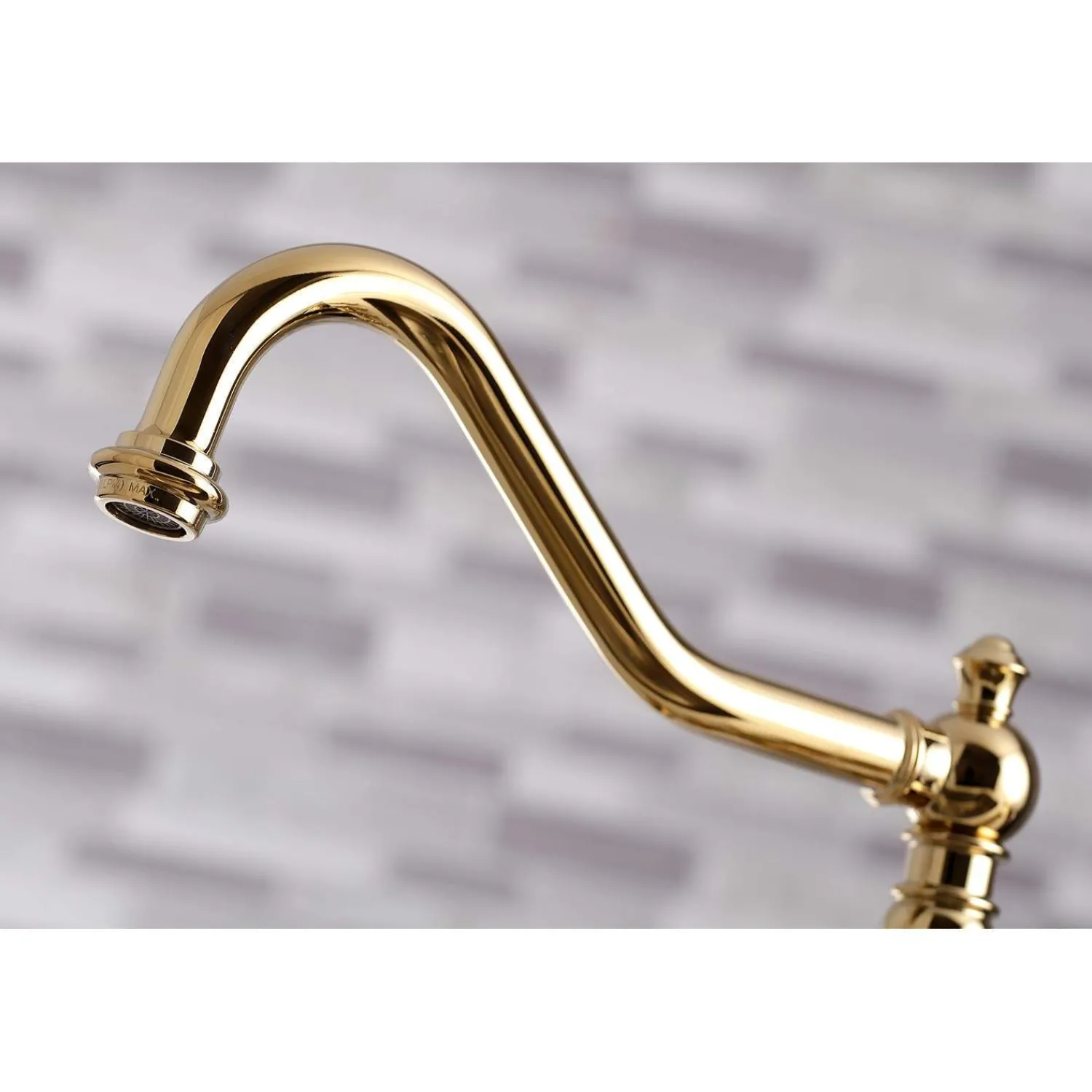 Discount KS327XPKLBS-P Duchess Bridge Kitchen Faucet with Brass Sprayer Bridge Faucets