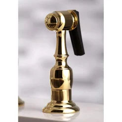 Discount KS327XPKLBS-P Duchess Bridge Kitchen Faucet with Brass Sprayer Bridge Faucets