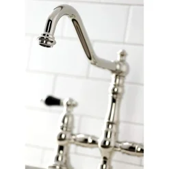 Discount KS327XPKLBS-P Duchess Bridge Kitchen Faucet with Brass Sprayer Bridge Faucets