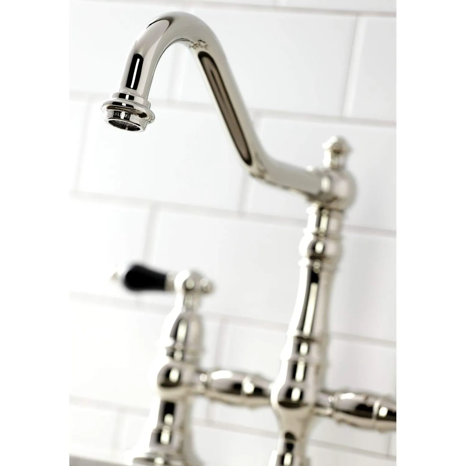 Discount KS327XPKLBS-P Duchess Bridge Kitchen Faucet with Brass Sprayer Bridge Faucets