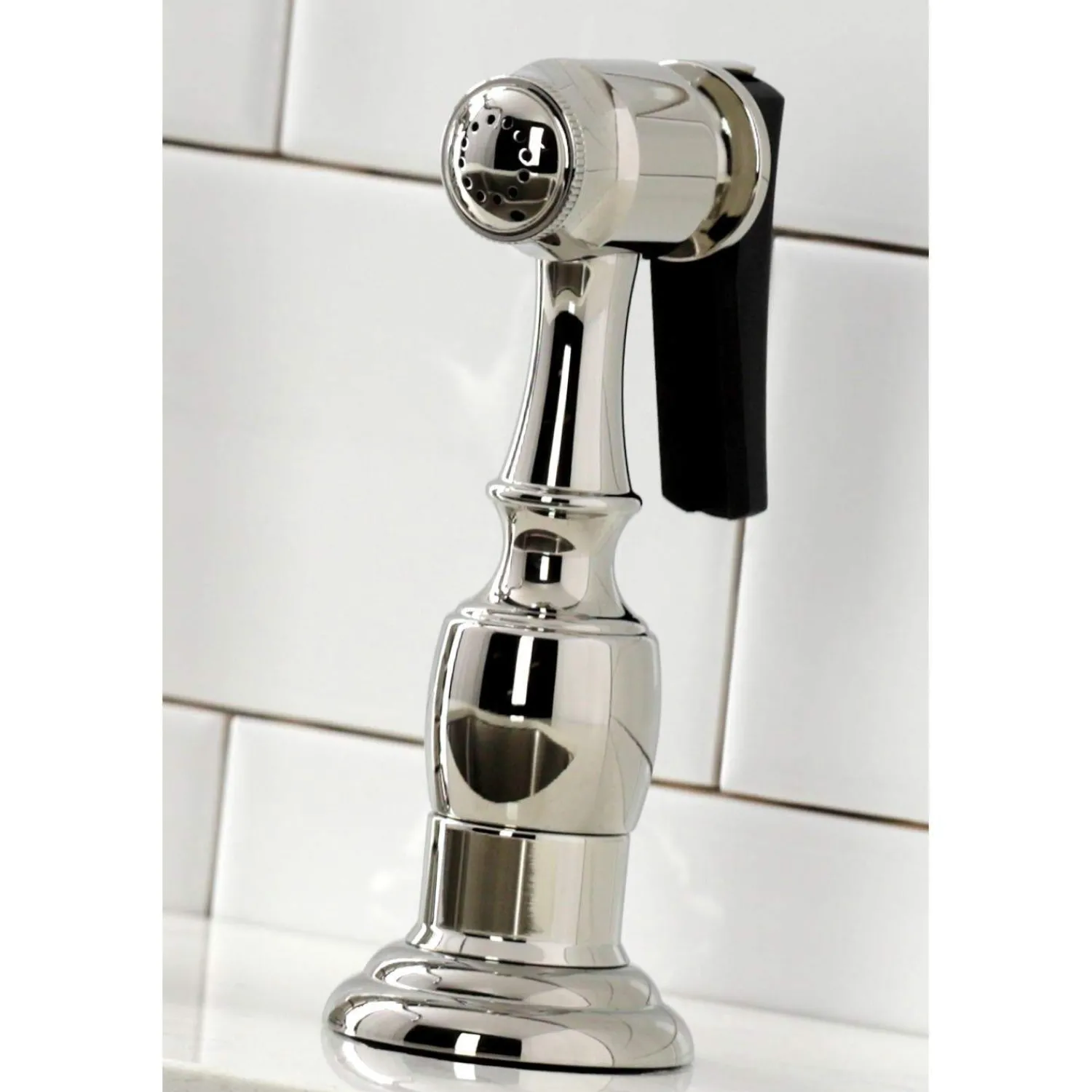 Clearance KS127XPKLBS-P Duchess Bridge Kitchen Faucet with Brass Sprayer Bridge Faucets