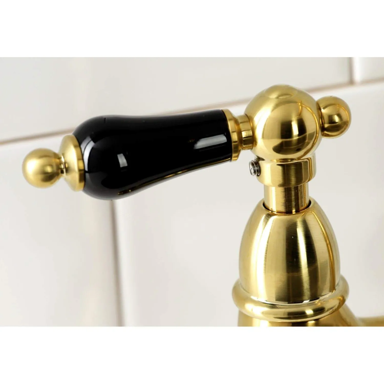 Clearance KS127XPKLBS-P Duchess Bridge Kitchen Faucet with Brass Sprayer Bridge Faucets