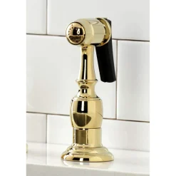New KS279XPKLBS-P Duchess Widespread Kitchen Faucet with Brass Sprayer Widespread Kitchen Faucets