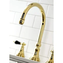 New KS279XPKLBS-P Duchess Widespread Kitchen Faucet with Brass Sprayer Widespread Kitchen Faucets