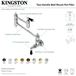 Online KS310XPKL-P Duchess Wall Mount Pot Filler Wall Mounted Kitchen Faucets