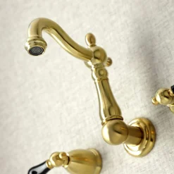 Hot KS122XPKL-P Duchess Two-Handle Wall Mount Bathroom Faucet Wall Mount