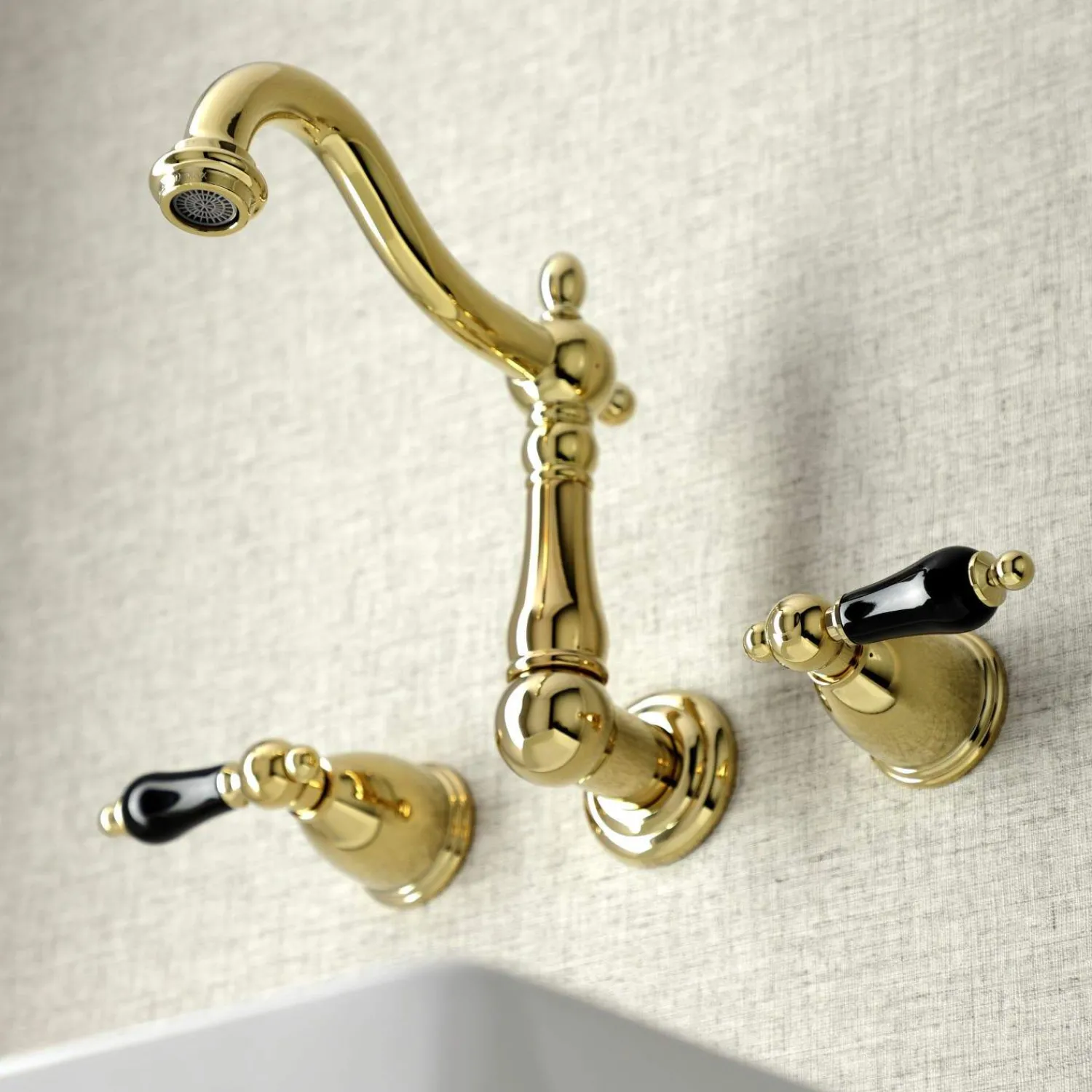 New KS125XPKL-P Duchess Two-Handle Wall Mount Bathroom Faucet Wall Mount