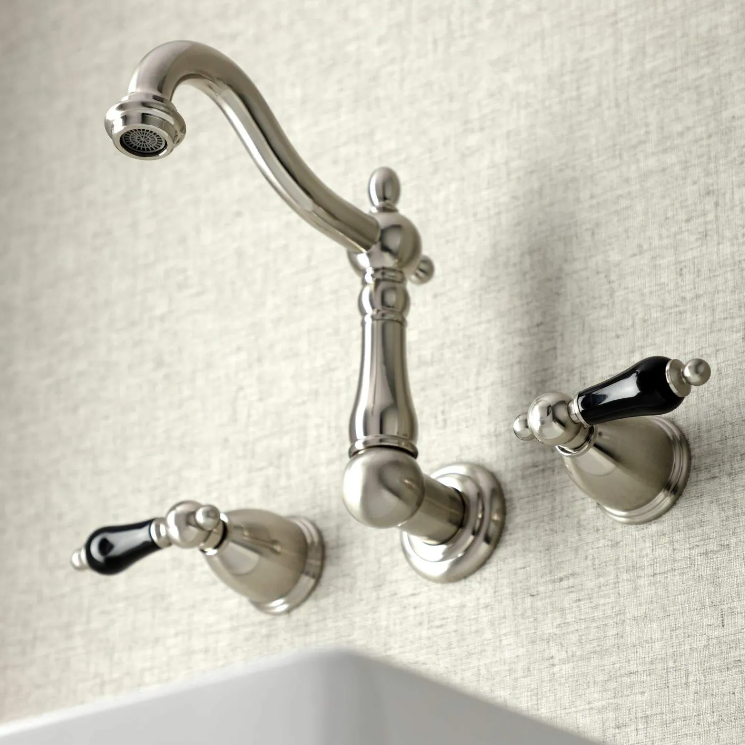 New KS125XPKL-P Duchess Two-Handle Wall Mount Bathroom Faucet Wall Mount
