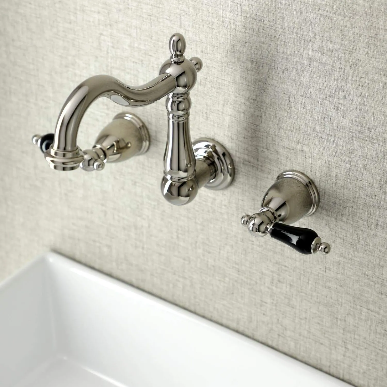 New KS125XPKL-P Duchess Two-Handle Wall Mount Bathroom Faucet Wall Mount