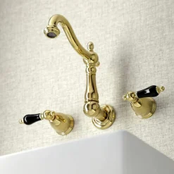 New KS125XPKL-P Duchess Two-Handle Wall Mount Bathroom Faucet Wall Mount