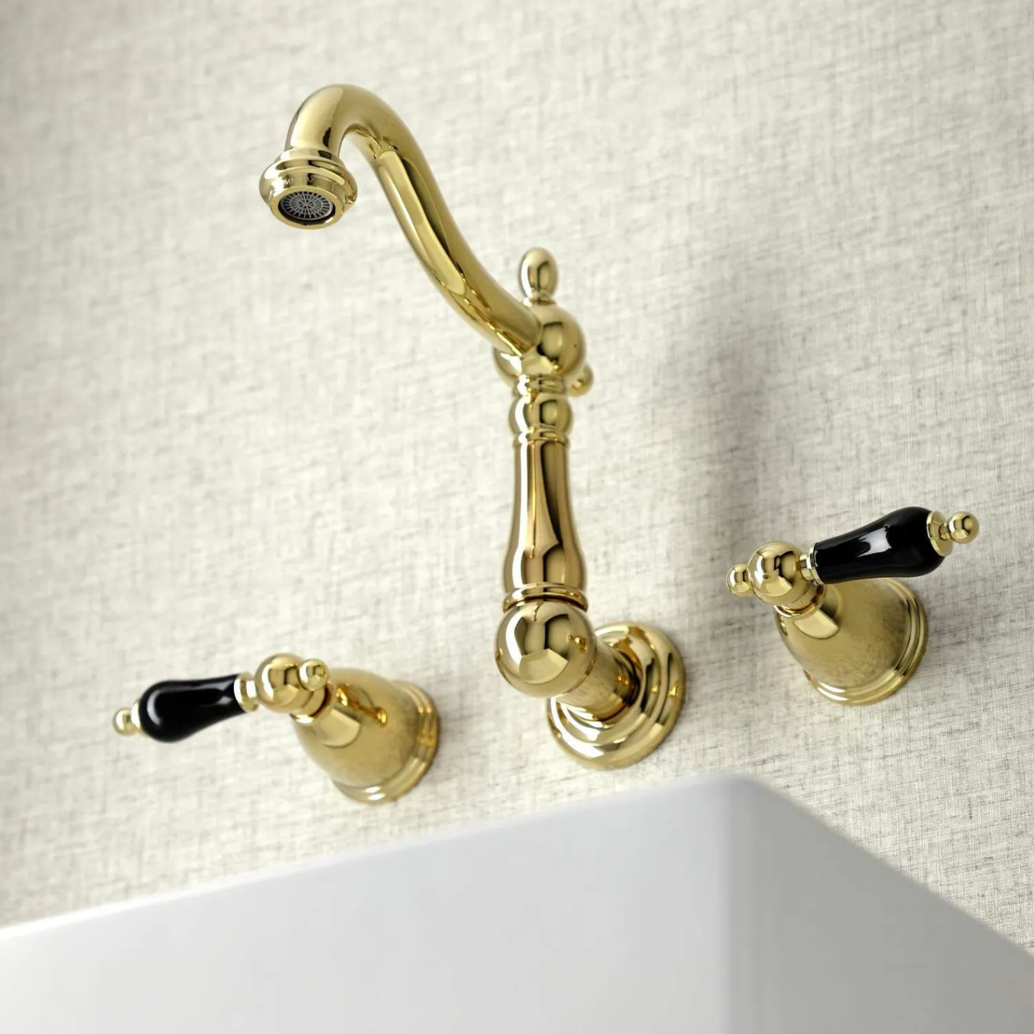 New KS125XPKL-P Duchess Two-Handle Wall Mount Bathroom Faucet Wall Mount