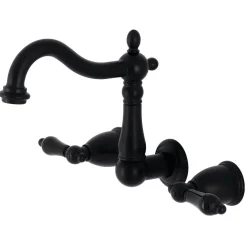 New KS125XPKL-P Duchess Two-Handle Wall Mount Bathroom Faucet Wall Mount