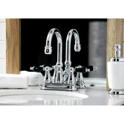 Best KS261XPKL-P Duchess 4 in. Centerset Bathroom Faucet with Brass Pop-Up 4