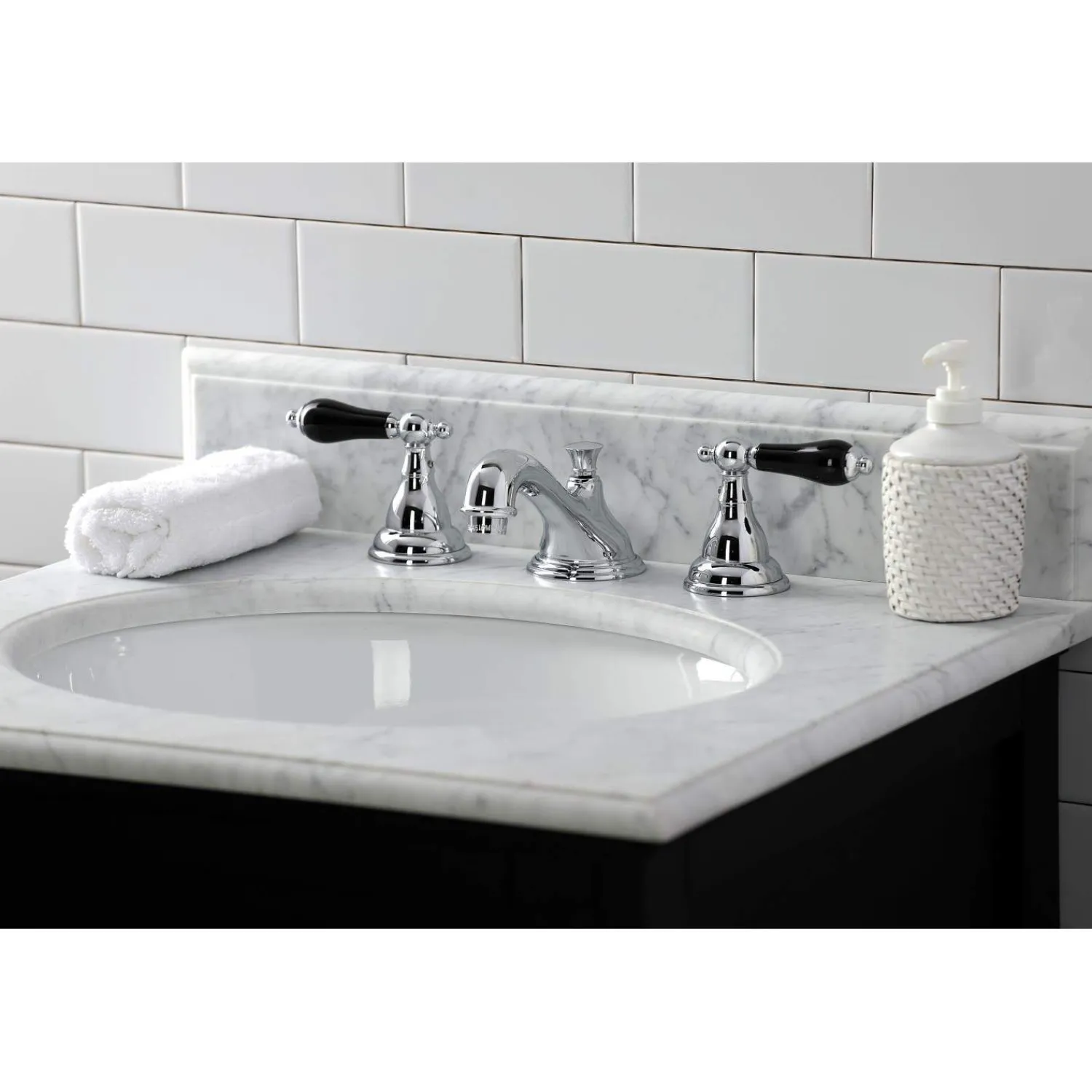 New KS556XPKL-P Duchess Widespread Bathroom Faucet with Brass Pop-Up 8" Widespread
