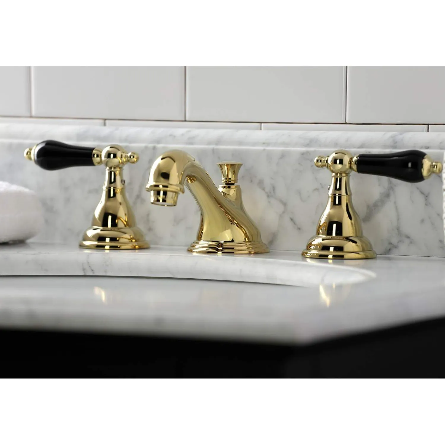 New KS556XPKL-P Duchess Widespread Bathroom Faucet with Brass Pop-Up 8" Widespread