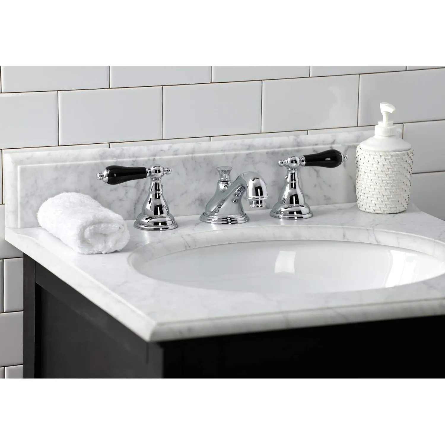 New KS556XPKL-P Duchess Widespread Bathroom Faucet with Brass Pop-Up 8" Widespread