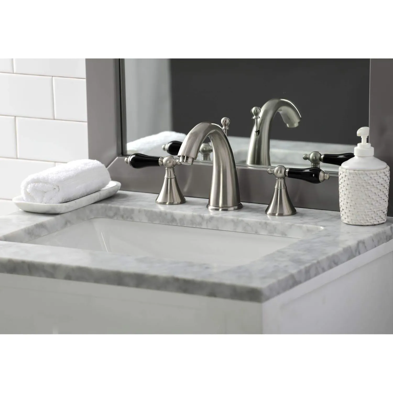 Outlet KS297XPKL-P Duchess Widespread Bathroom Faucet with Brass Pop-Up 8" Widespread