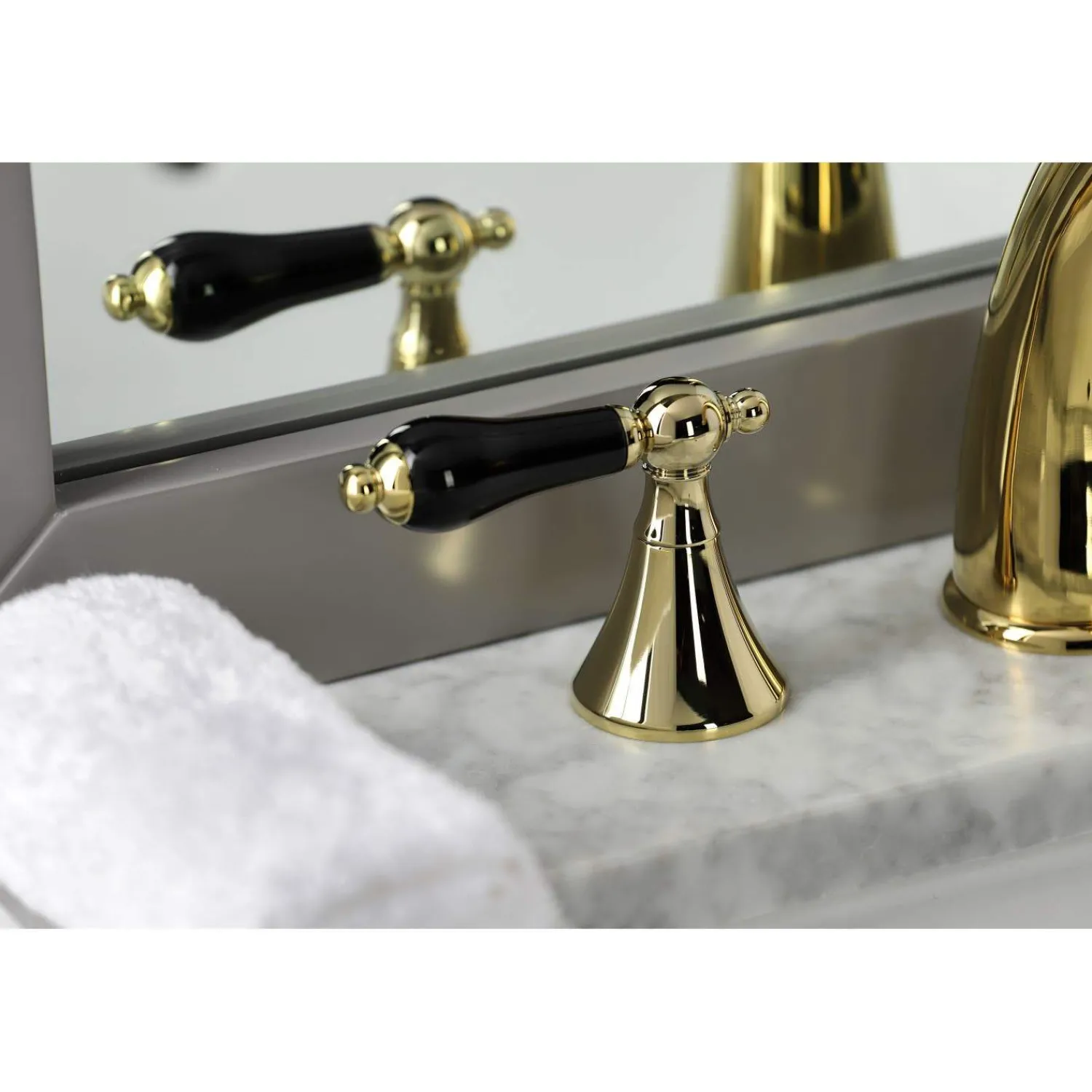 Outlet KS297XPKL-P Duchess Widespread Bathroom Faucet with Brass Pop-Up 8" Widespread