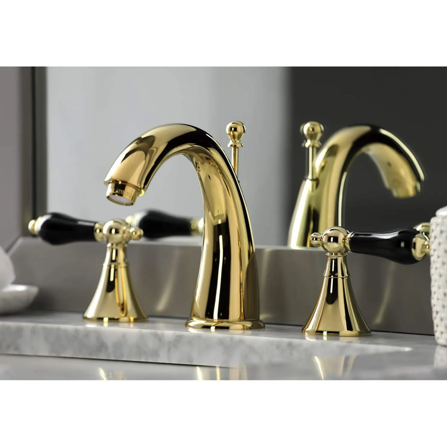 Outlet KS297XPKL-P Duchess Widespread Bathroom Faucet with Brass Pop-Up 8" Widespread