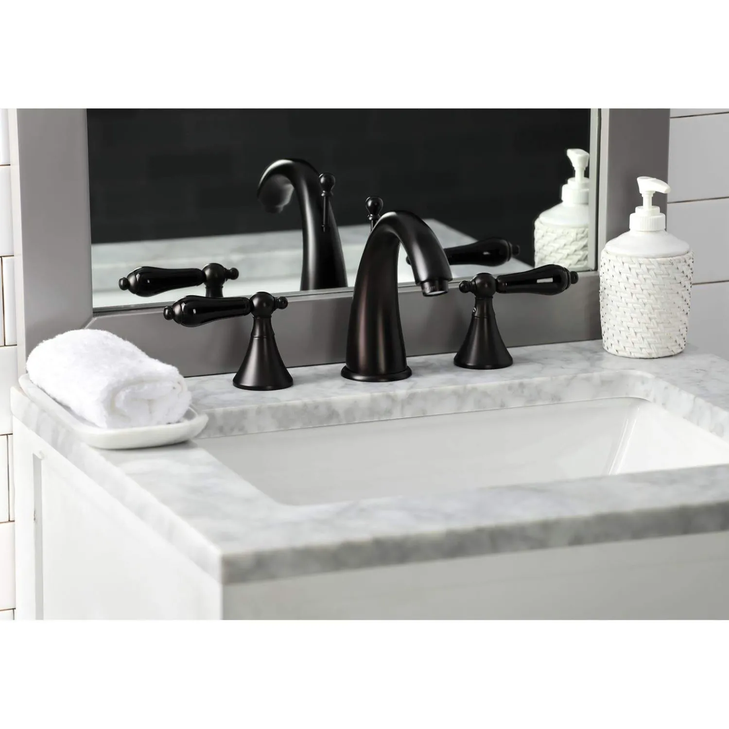 Outlet KS297XPKL-P Duchess Widespread Bathroom Faucet with Brass Pop-Up 8" Widespread