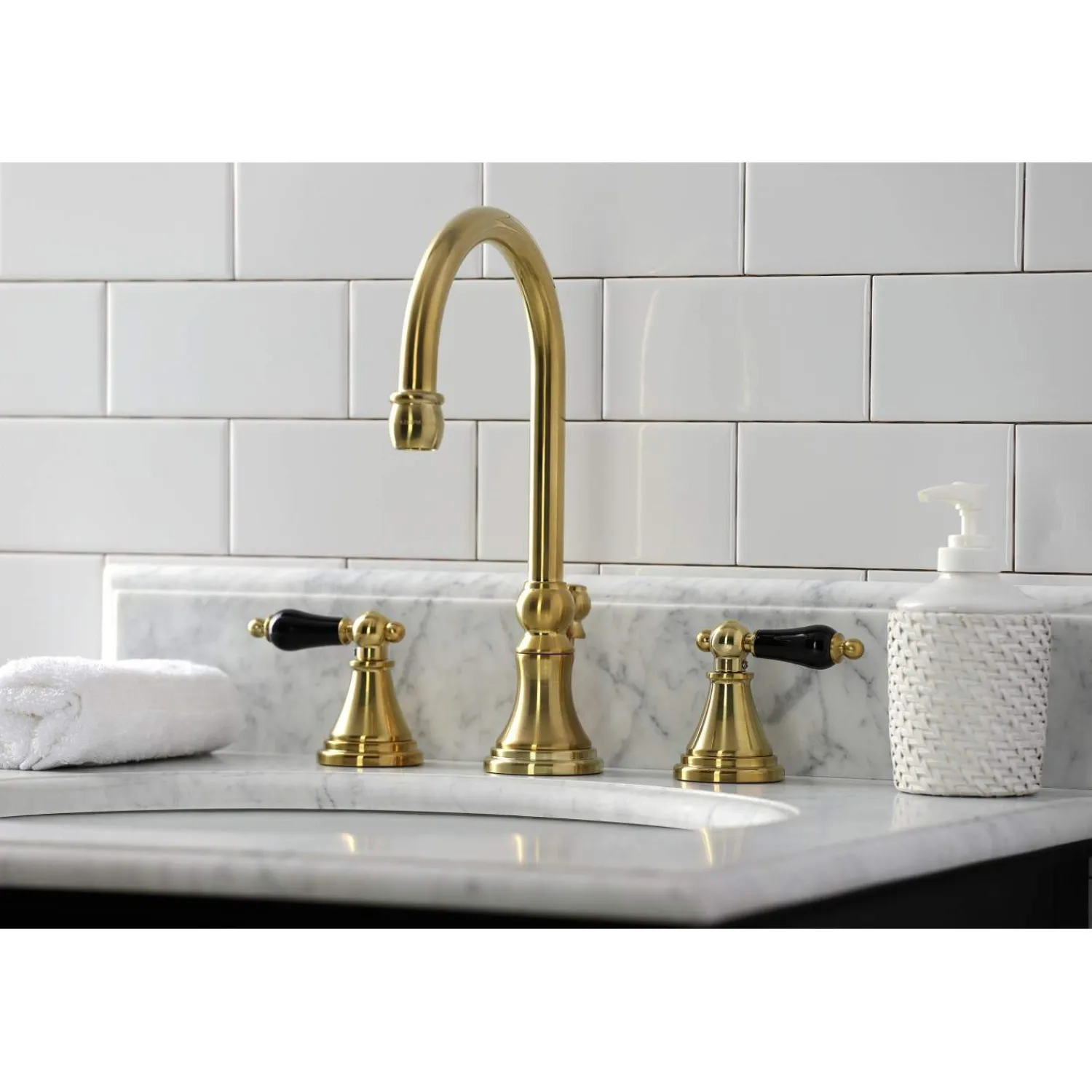 Outlet KS298XPKL-P Duchess Widespread Bathroom Faucet with Brass Pop-Up 8" Widespread