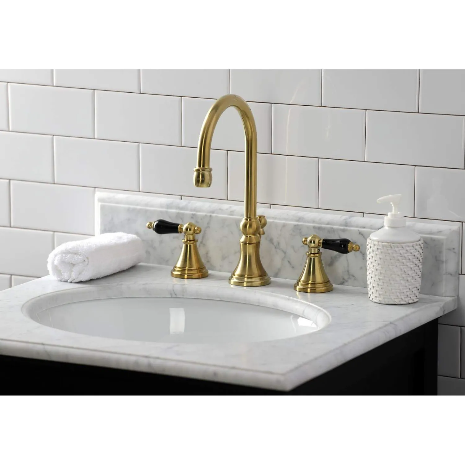Outlet KS298XPKL-P Duchess Widespread Bathroom Faucet with Brass Pop-Up 8" Widespread