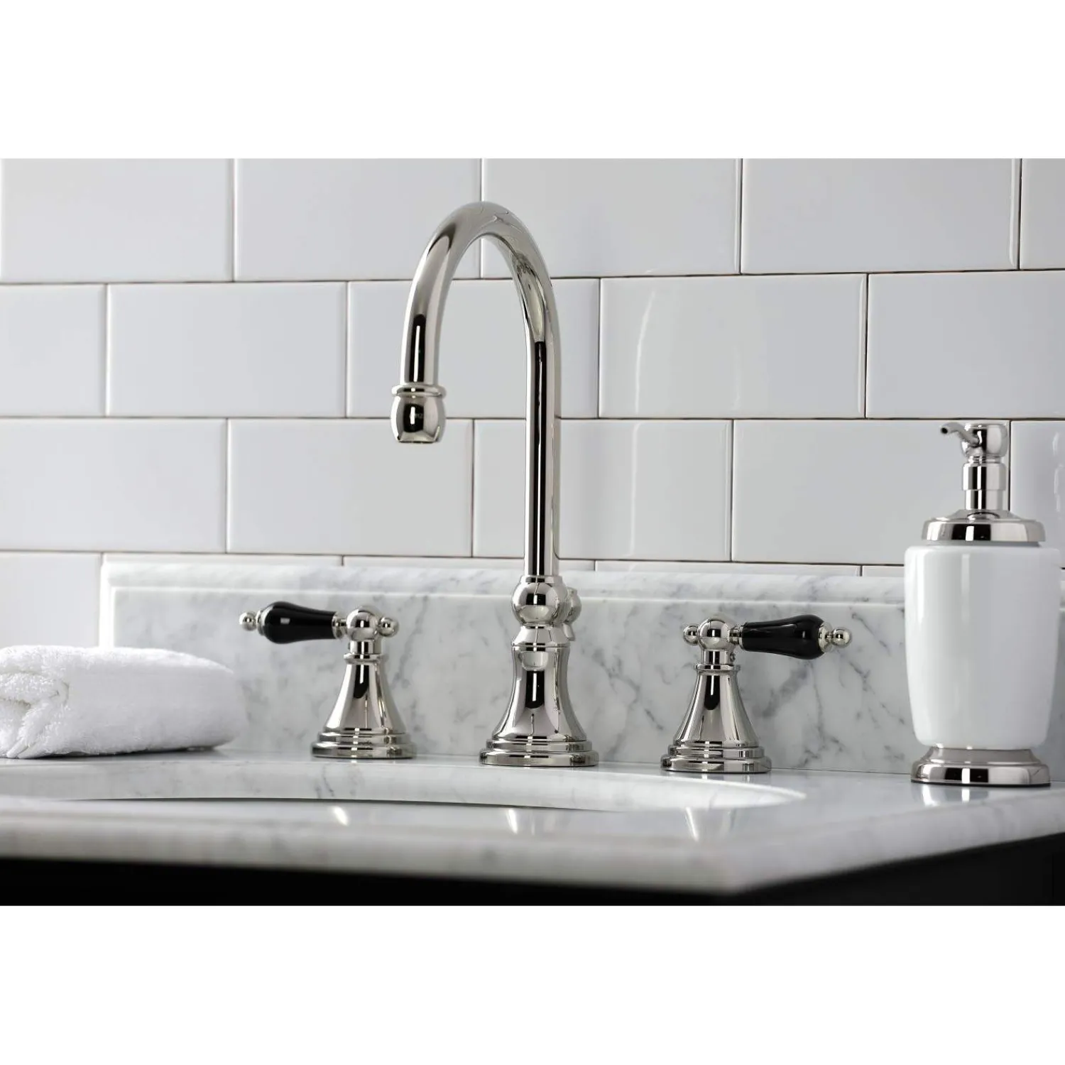Outlet KS298XPKL-P Duchess Widespread Bathroom Faucet with Brass Pop-Up 8" Widespread