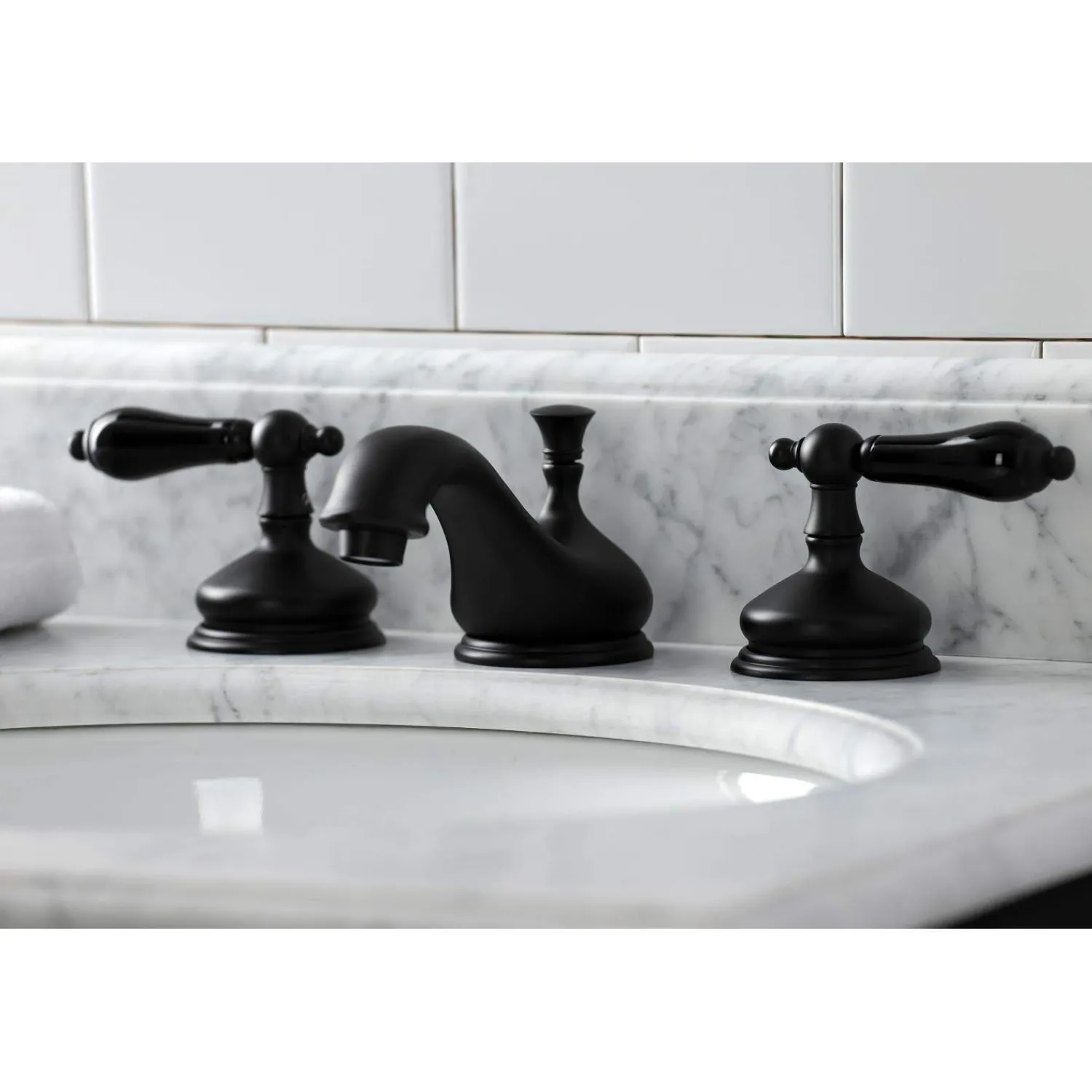 New KS116XPKL-P Duchess Widespread Bathroom Faucet with Brass Pop-Up 8" Widespread
