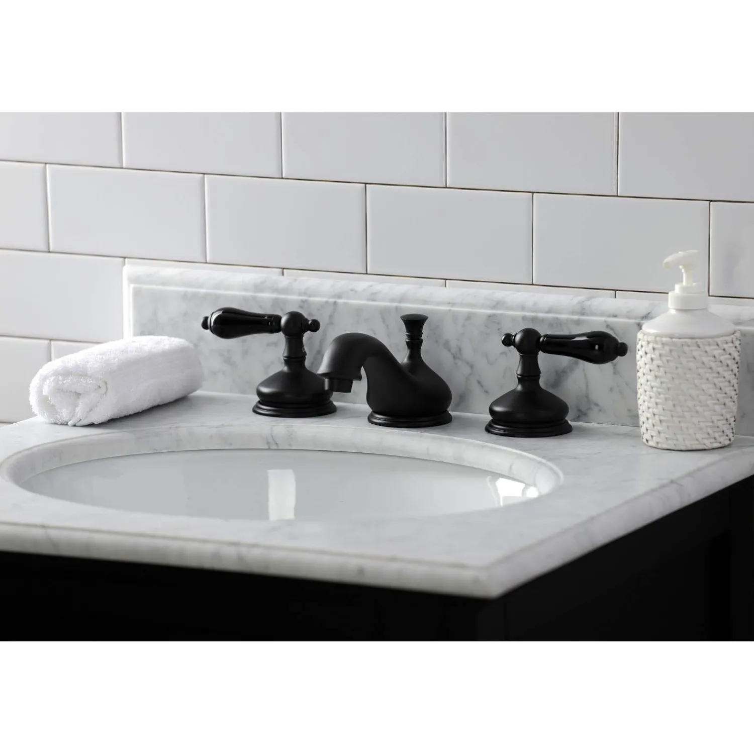 New KS116XPKL-P Duchess Widespread Bathroom Faucet with Brass Pop-Up 8" Widespread