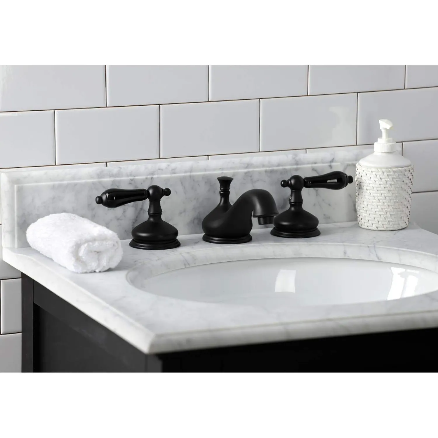 New KS116XPKL-P Duchess Widespread Bathroom Faucet with Brass Pop-Up 8" Widespread