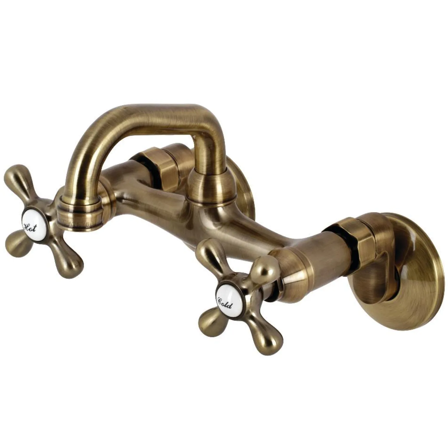 Discount KS212X-P Two-Handle Wall Mount Bar Faucet Wall Mounted Kitchen Faucets