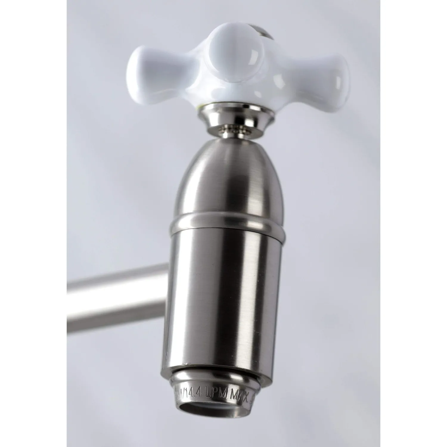 Outlet KS310XPX-P Restoration Two-Handle Wall Mount Pot Filler Wall Mounted Kitchen Faucets