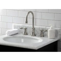 New KS298XTAL-P Tudor Widespread Bathroom Faucet with Brass Pop-Up 8