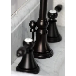 New KS298XTAL-P Tudor Widespread Bathroom Faucet with Brass Pop-Up 8