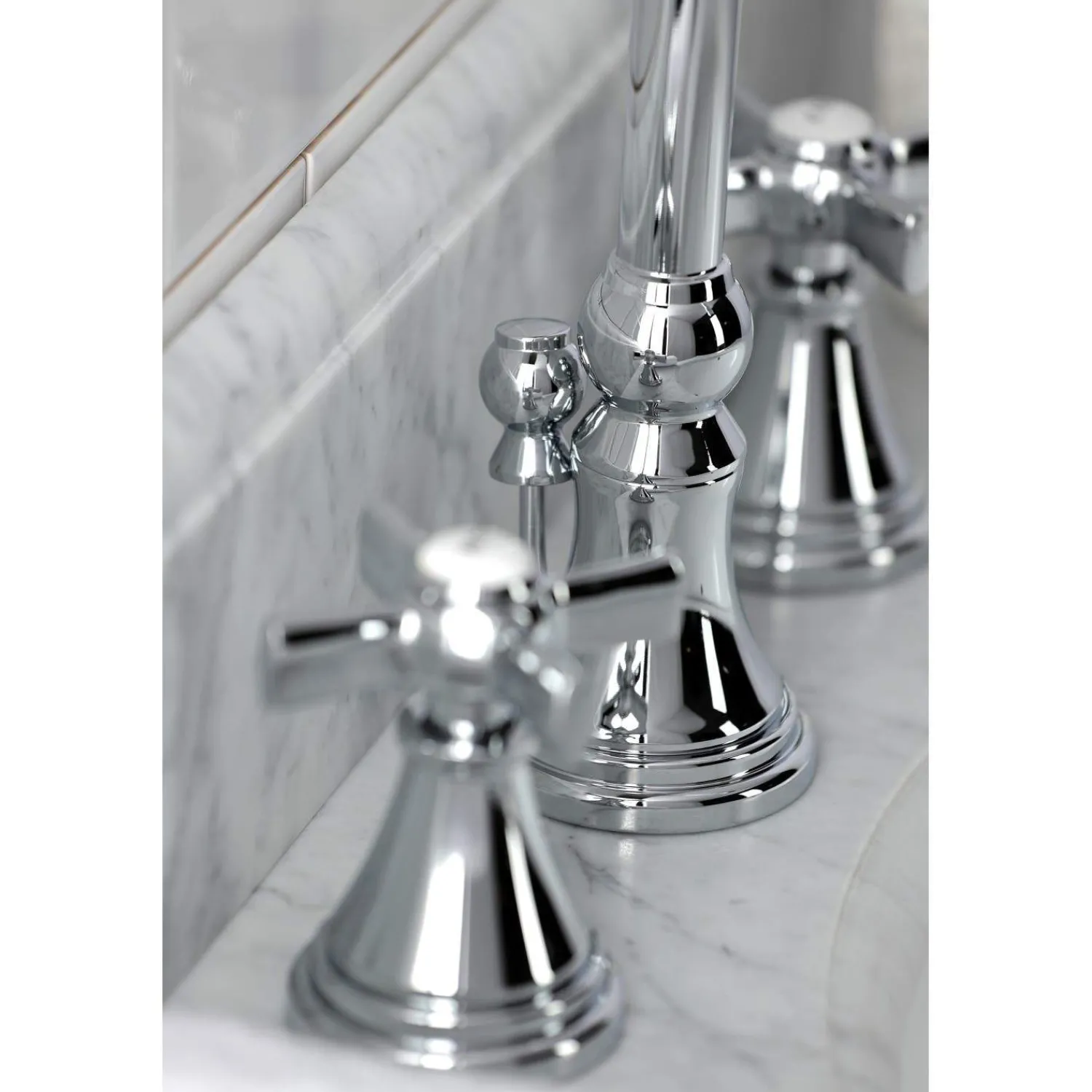 KS298XZX-P Millennium Widespread Bathroom Faucet with Brass Pop-Up 8" Widespread