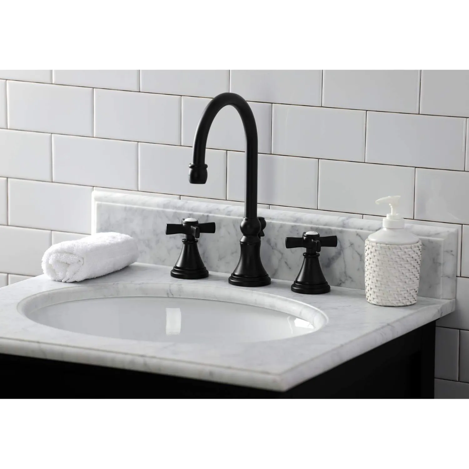 KS298XZX-P Millennium Widespread Bathroom Faucet with Brass Pop-Up 8" Widespread