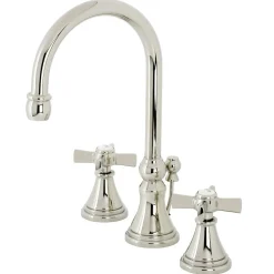 KS298XZX-P Millennium Widespread Bathroom Faucet with Brass Pop-Up 8