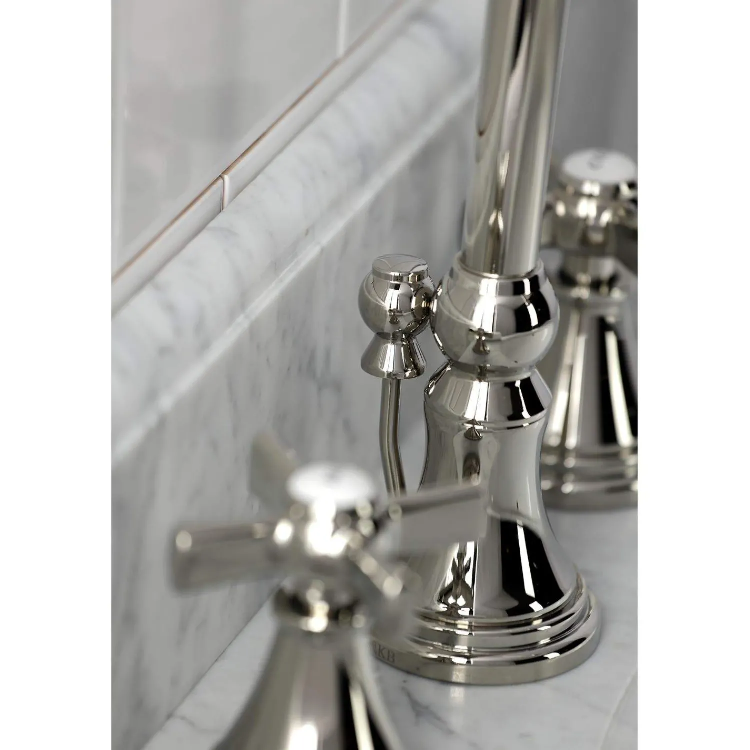 KS298XZX-P Millennium Widespread Bathroom Faucet with Brass Pop-Up 8" Widespread