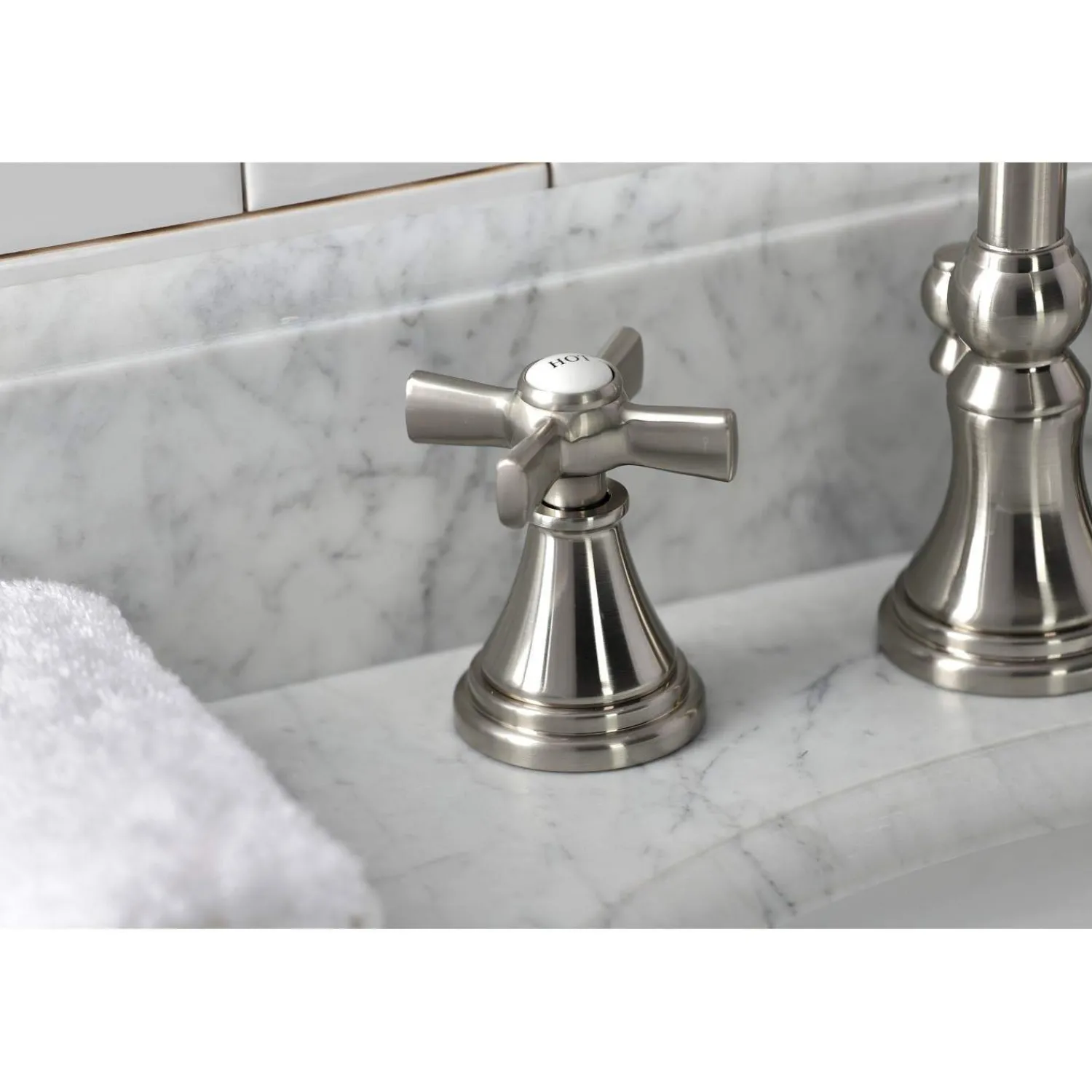KS298XZX-P Millennium Widespread Bathroom Faucet with Brass Pop-Up 8" Widespread
