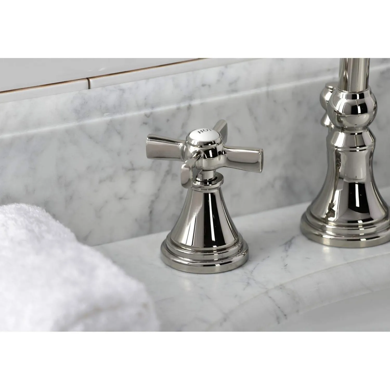 KS298XZX-P Millennium Widespread Bathroom Faucet with Brass Pop-Up 8" Widespread