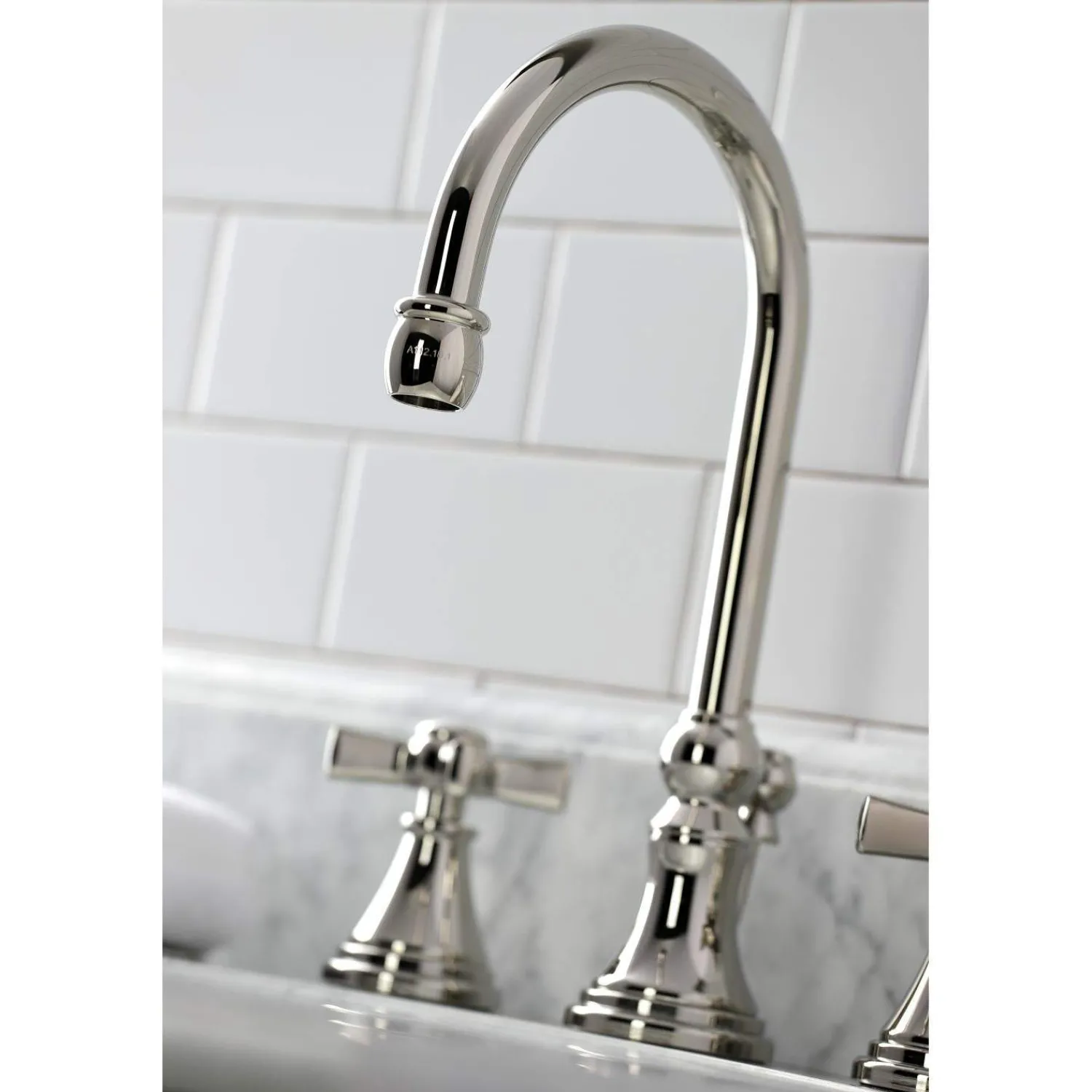 KS298XZX-P Millennium Widespread Bathroom Faucet with Brass Pop-Up 8" Widespread