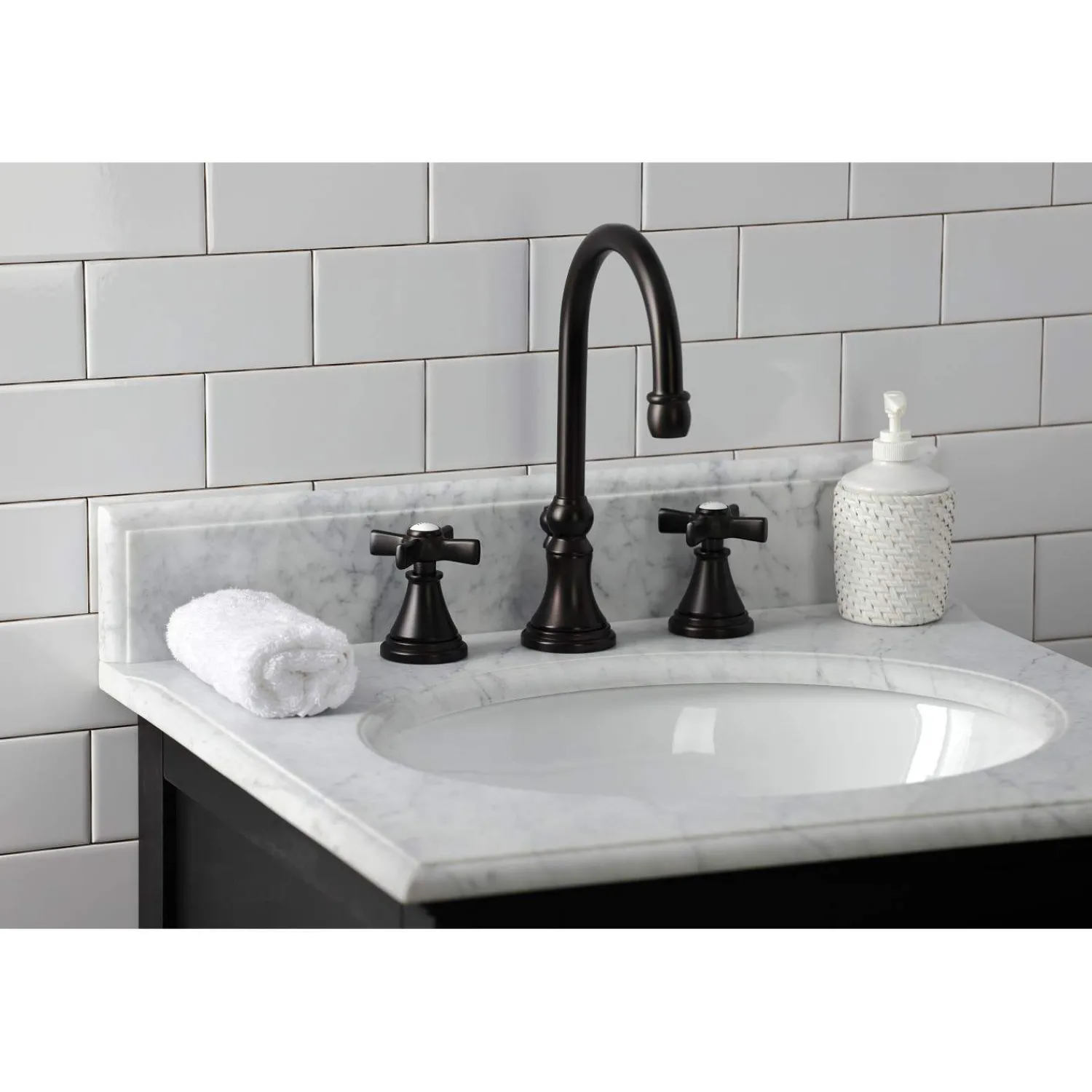 KS298XZX-P Millennium Widespread Bathroom Faucet with Brass Pop-Up 8" Widespread
